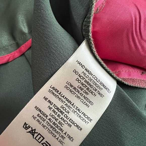 ANTHROPOLOGIE Maeve Parachute Satin Jogger Belted Green Pants Sz 14 - Picture 4 of 6